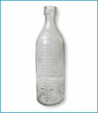 Бутылочка детская молочная стекло, 200 мл
