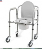 Кресло-туалет 10581Ca на колесах складной (Симс 2)