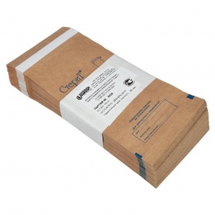 Пакеты "СтериТ" (90 х 230 мм) из крафт-бумаги самоклеящиеся с индикатором, 100 штук фото 1433