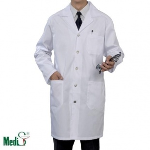 Мужской медицинский халат Medis Х-207 (белый, размер 48) фото 2474