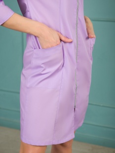 Медицинский халат женский (модель М 09А) сирень (52 размер) фото 2151