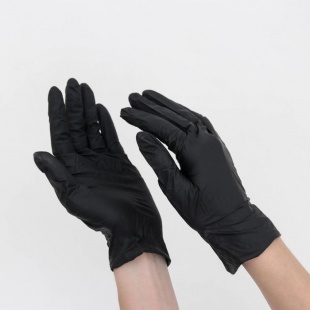  Перчатки нитриловые Manual BN117 (размер M) черные фото 5349
