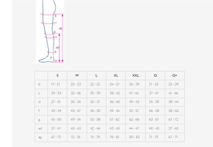 Компрессионные чулки ORTO м. 222 , женские (2 класс компрессии) XL размер фото 6024