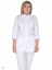 Блуза медицинская "МЕДИС" Блуза - 319 а 3/4, (цвет: белый с красной отделкой, размер 52) t('фото') 2945
